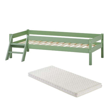 Kid'oh Juniorseng m. Sweet Dream Madras - Svanemærket - 70x160 cm - Grøn