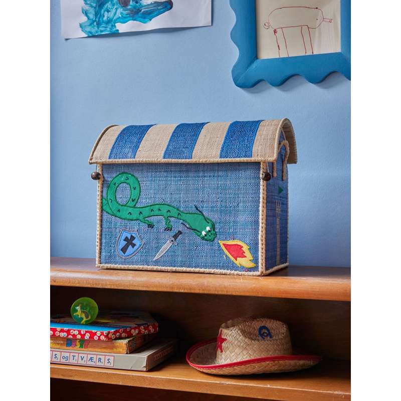 RICE Raffia Opbevaringshus - Dragon - Lille