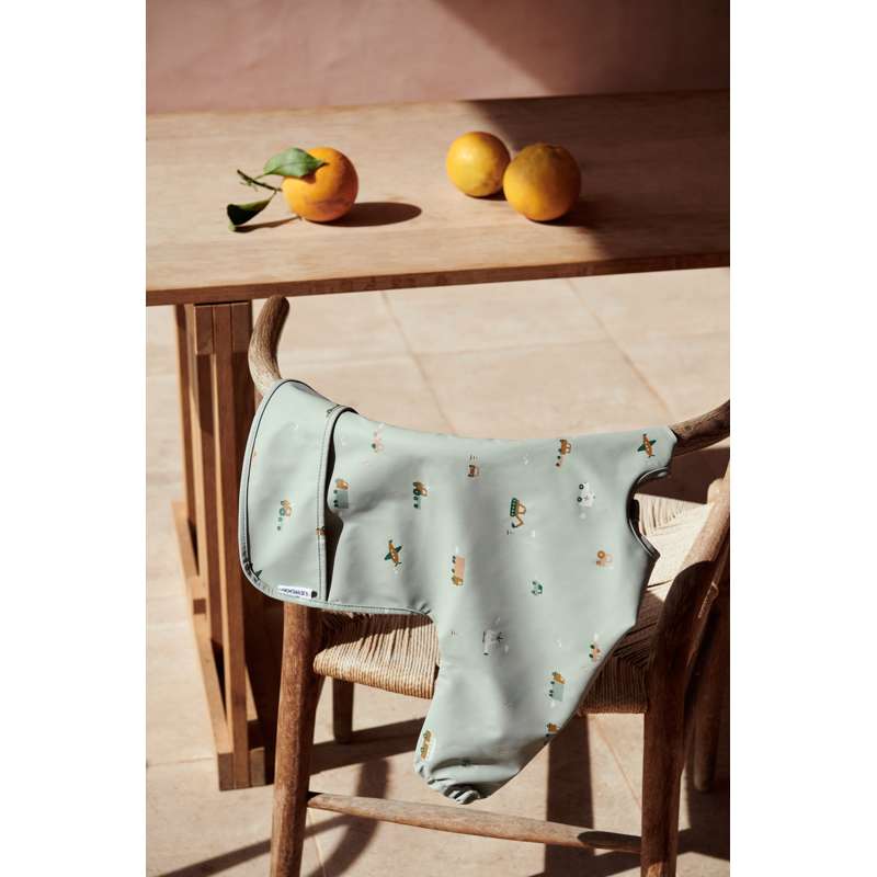 Liewood Merle Spiseforklæde - Vehicles - Dove Blue Mix