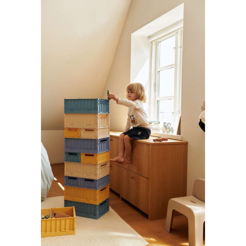 Liewood Weston Opbevaringsboks - 2-pak - Medium - Beach Blue