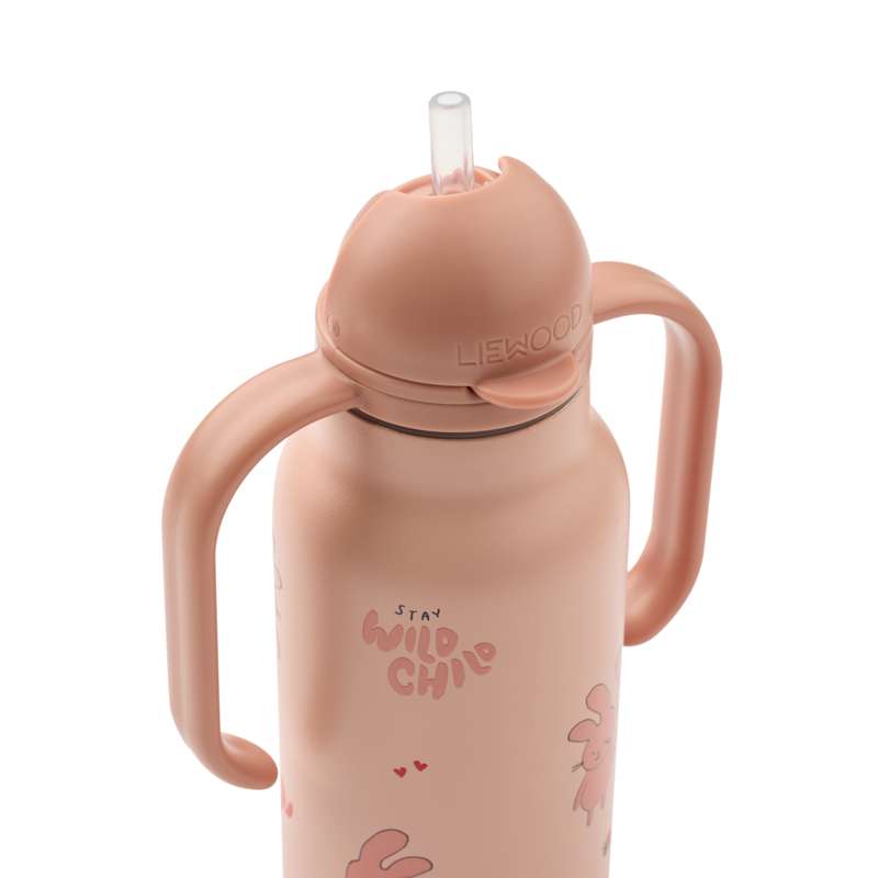 Liewood Kimmie Drikkeflaske - Rustfrit Stål - 250ml - Wild Child/Rosey