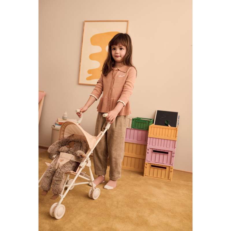 Liewood Elsie Klapvogn til Dukker - Stripe Pale Tuscany/Creme De La Creme