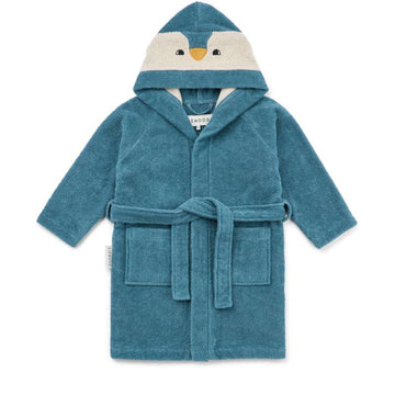 Liewood Lily Badekåbe - Penguin - Oceanview Mix
