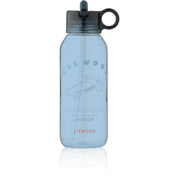 Liewood Yang Drikkedunk - Tritan m. Silikonecover - 500ml - Race Cars/Classic Navy