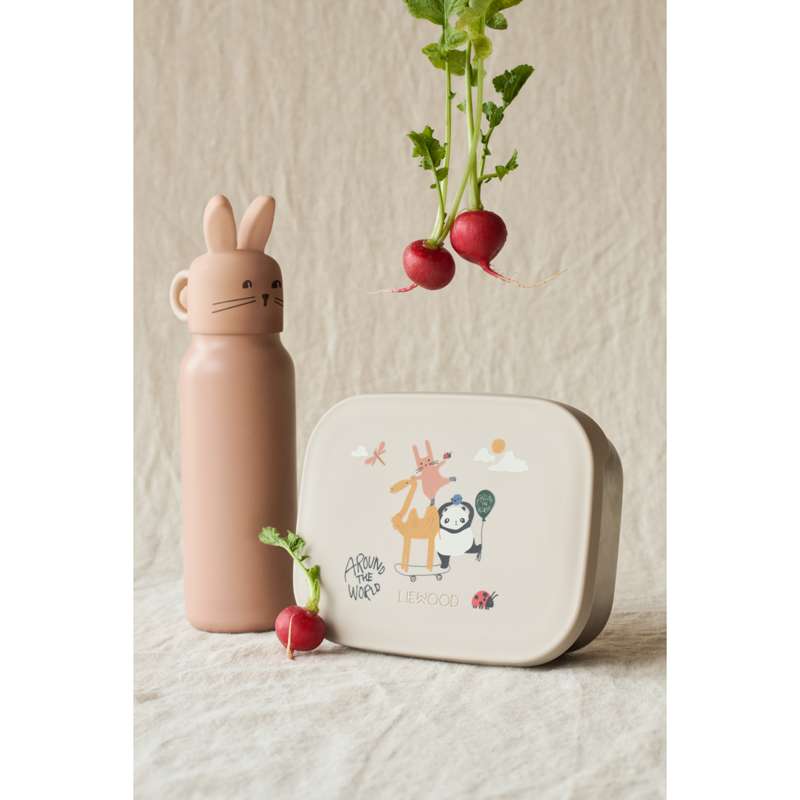 Liewood Falk Drikkeflaske - Rustfrit Stål - 350ml - Rabbit - Pale Tuscany
