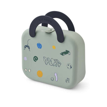 Liewood Elara Madkasse - Foldbar - Silikone - Play/Dusty Peppermint