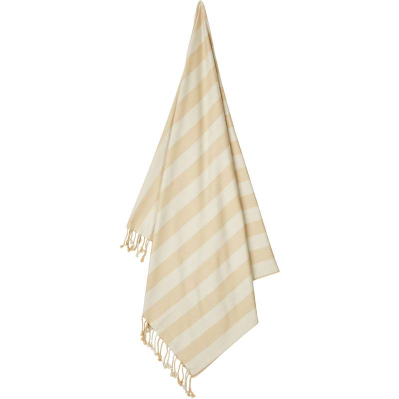 Liewood Mona Strandhåndklæde - Stripes - Safari/Sandy