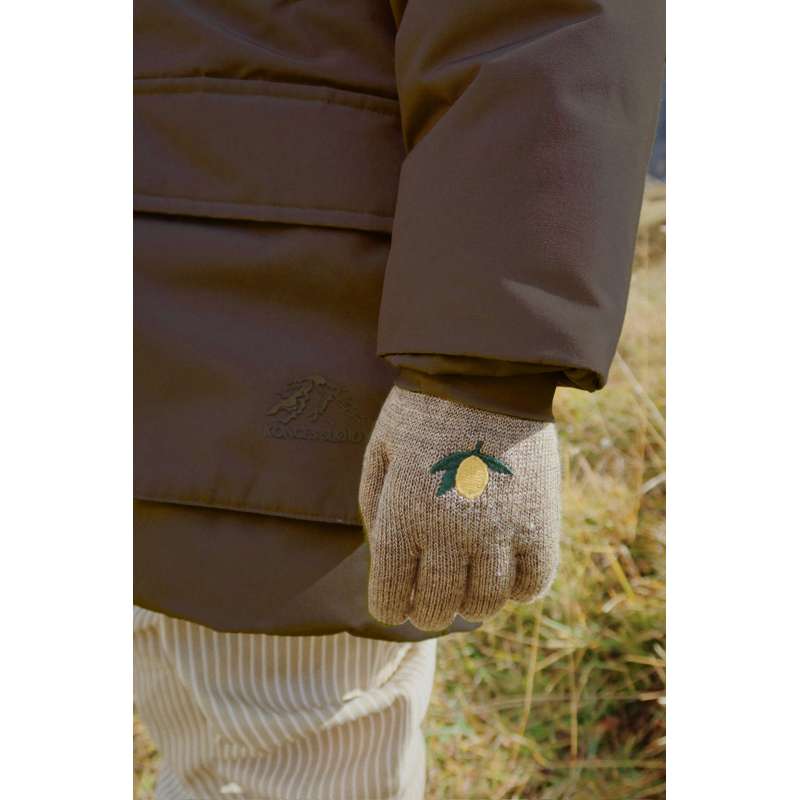 Konges Sløjd Filla Vanter - 2-pak - Lemon/Stripe