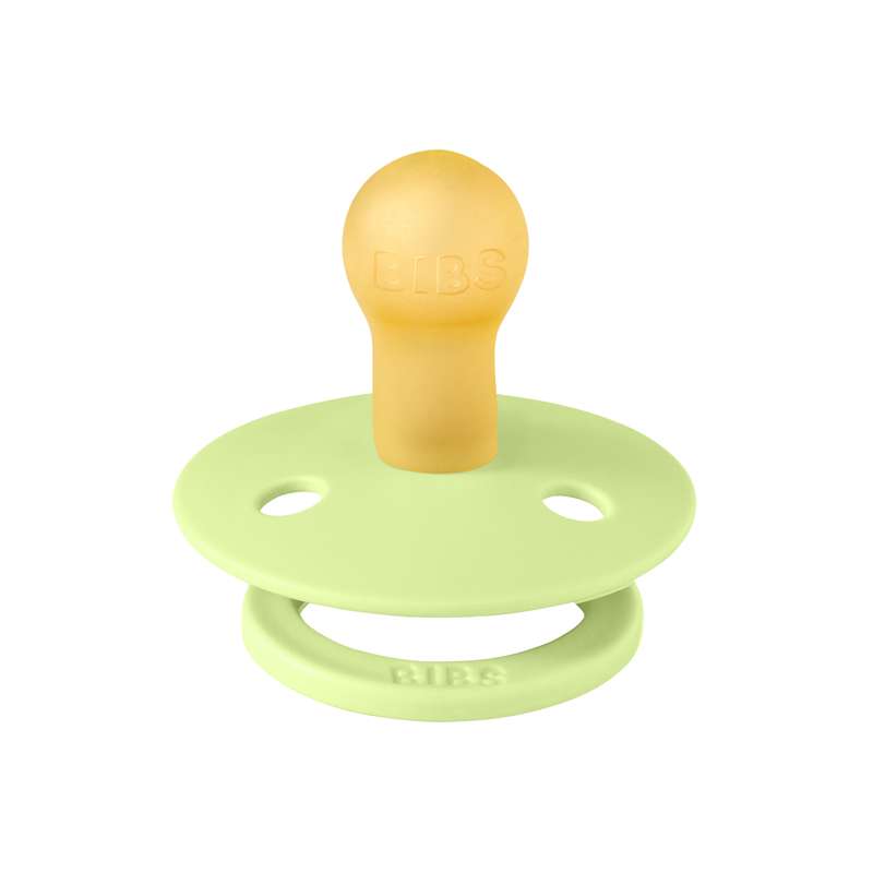 BIBS Rund Colour Sut - 2-Pak - Str. 1 - Naturgummi - Matcha/Cactus
