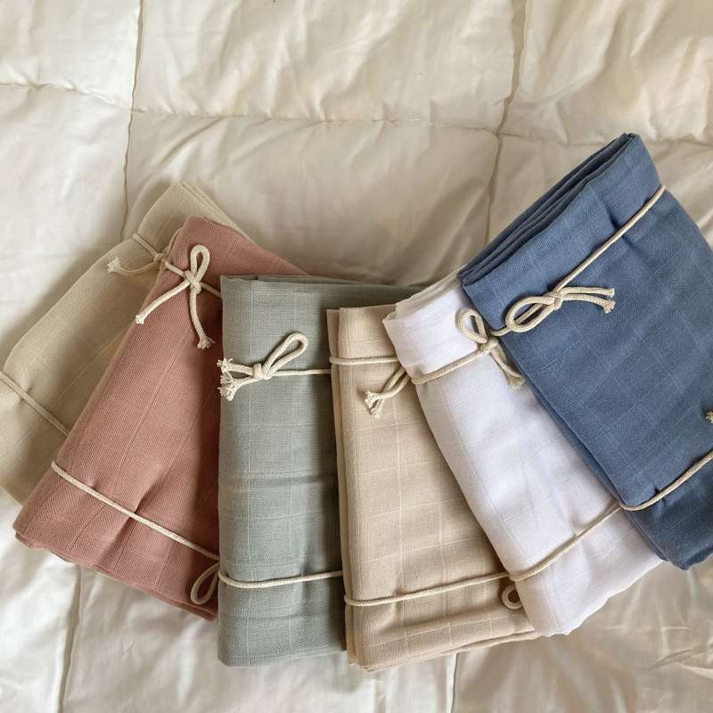 Oh'Naturel Økologiske Stofbleer - 10-pak - Swan/Rose