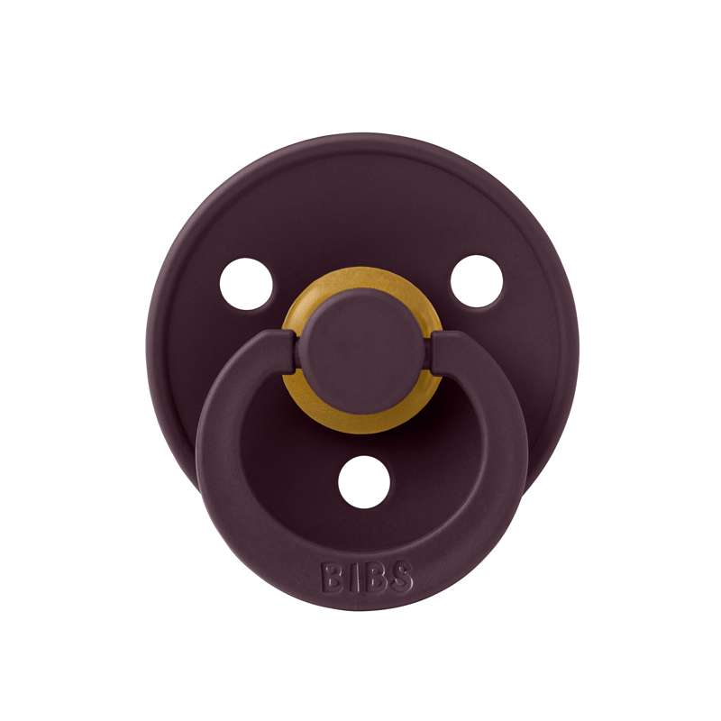 BIBS Rund Colour Sut - Str. 1 - Naturgummi - Plum