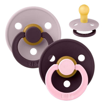 BIBS Rund Colour Sut - Str. 1 - Naturgummi - Studio - Fusion - Dusky Lilac/Plum Mix