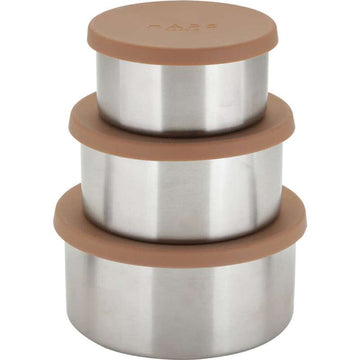 Haps Nordic Steel Trio Madbeholdere - Large - Terracotta