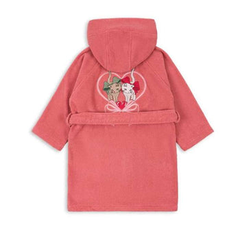Konges Sløjd Terry Badekåbe m. Broderi - GOTS - Flamingo Plume