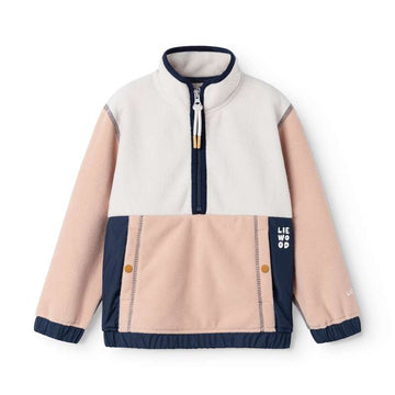 Liewood Wynn Fleece Half Zip Shirt - Pale Tuscany Mix