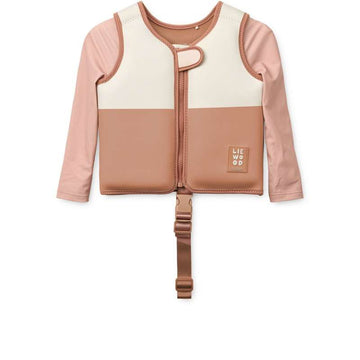 Liewood Dove Badevest med Ærmer - Tuscany Rose Multi Mix