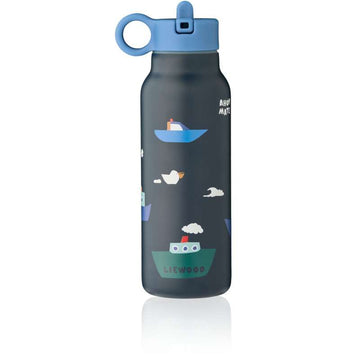 Liewood Falk Drikkeflaske - Rustfrit Stål - 350ml - Sailing/Classic Navy