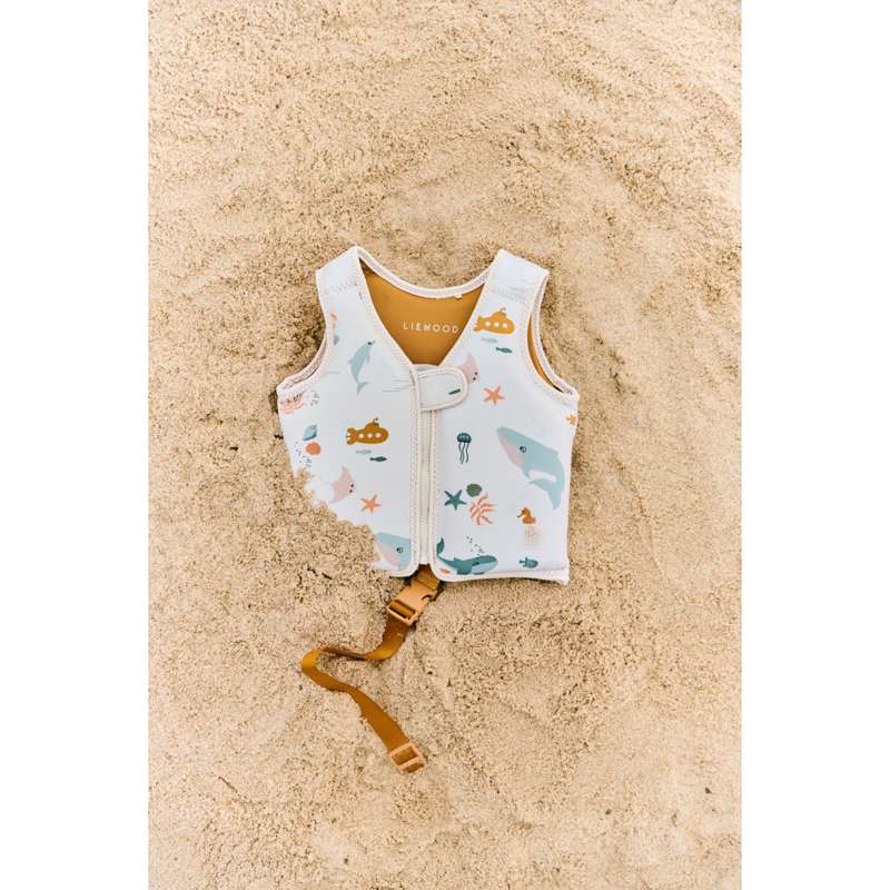 Liewood Dove Badevest - Sea Creature/Sandy