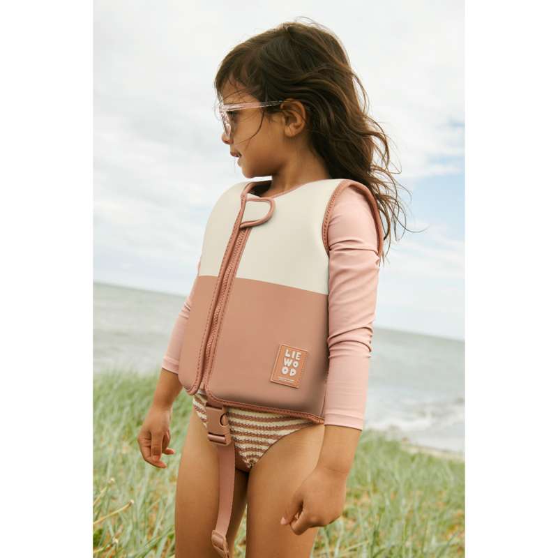 Liewood Dove Badevest med Ærmer - Tuscany Rose Multi Mix