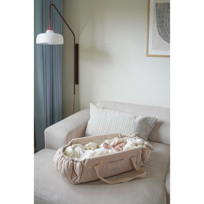 Cam Cam Copenhagen Willow Babylift - OCS - Classic Stripes Camel/Almond