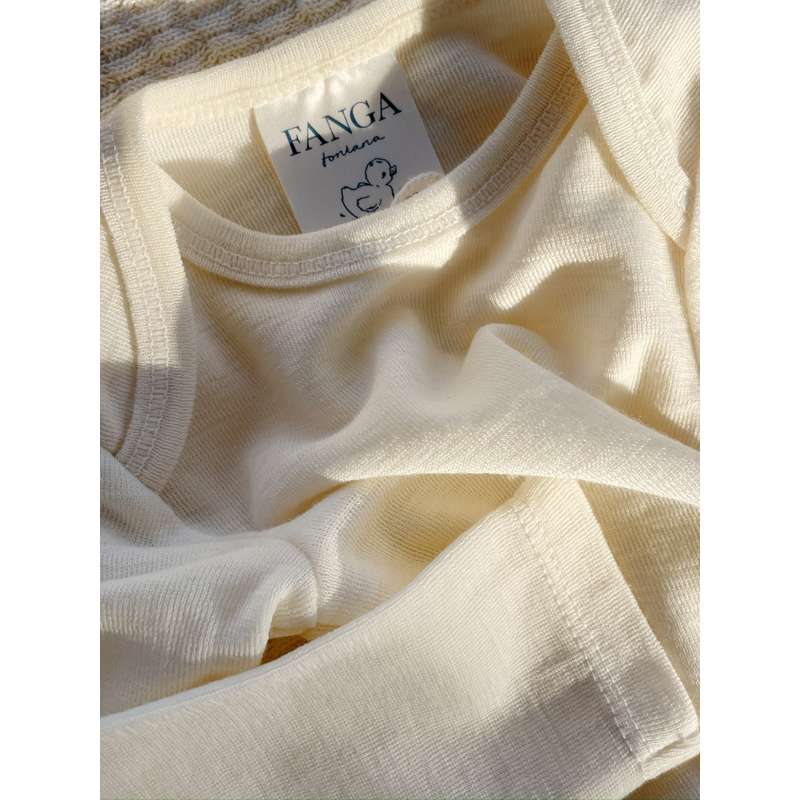 Fanga Fontana Erba Body - Langærmet - Uld - Beige Melange