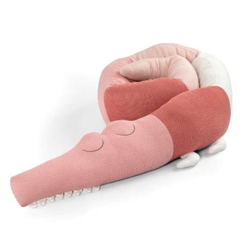 Sebra Strikket Pude/Sengerand - Sleepy Croc - Blossom Pink