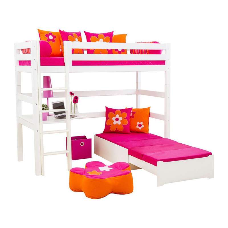 Hoppekids Madras til Lounge Modul - 80x200 cm. - 5-delt - Pink