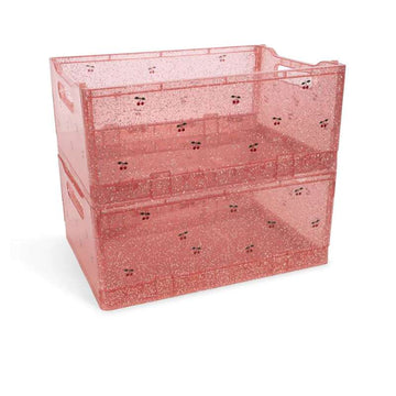 Konges Sløjd Opbevaringskasser - Glitter - 2-pak - Sparkling Blush