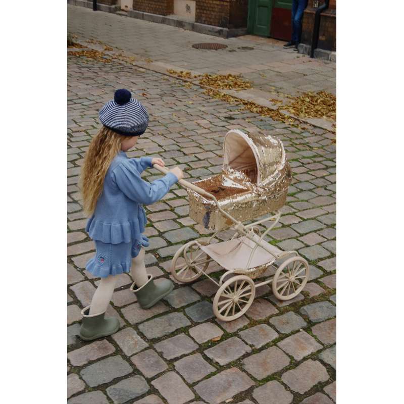 Konges Sløjd Sparkly Dukkevogn - Cherry