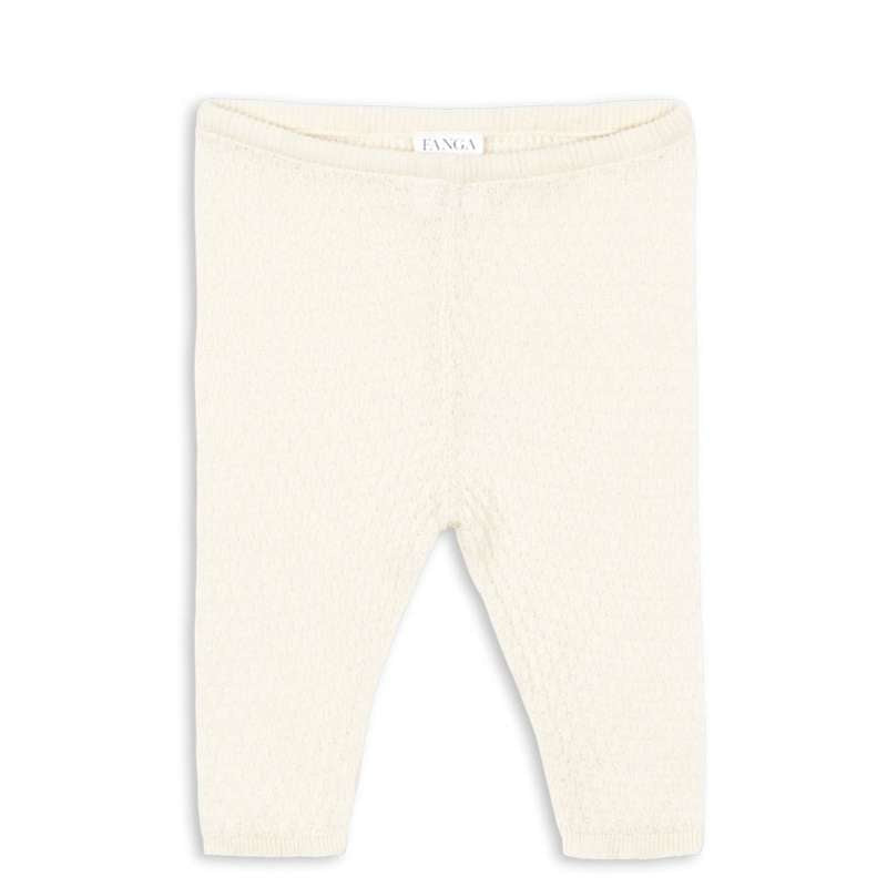 Fanga Fontana Venti Pointelle Bukser - GOTS - Antique White