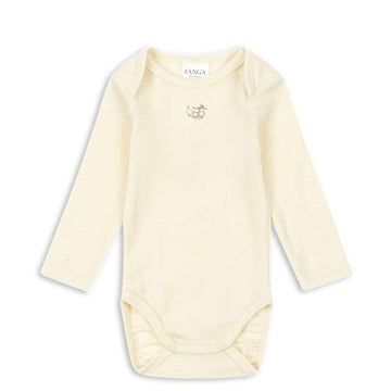 Fanga Fontana Erba Body - Langærmet - Uld - Beige Melange