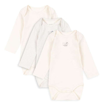 Fanga Fontana Fio Body - Langærmet - Stripe - 3-pak - OCS - Blue Mix