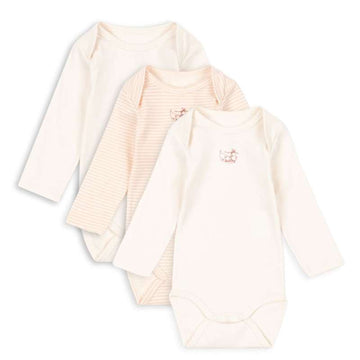 Fanga Fontana Fio Body - Langærmet - Stripe - 3-pak - OCS - Blush Mix