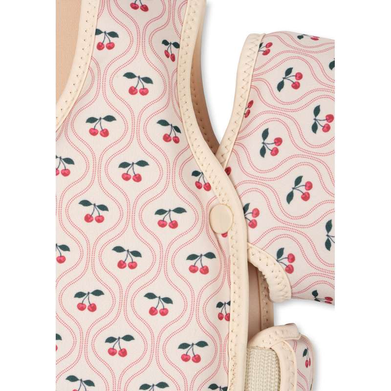 Konges Sløjd Hollis Neopren Badevest m. Vinger - Cherry Pink Motif