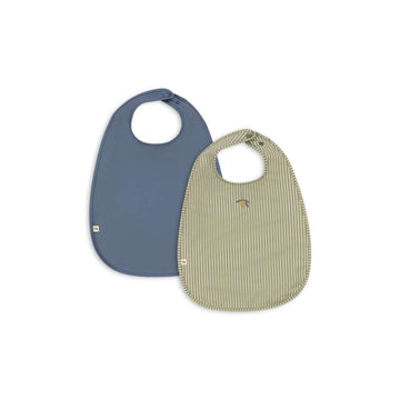 Konges Sløjd Hagesmække - 2-pak - Tea Stripe/Flint Stone