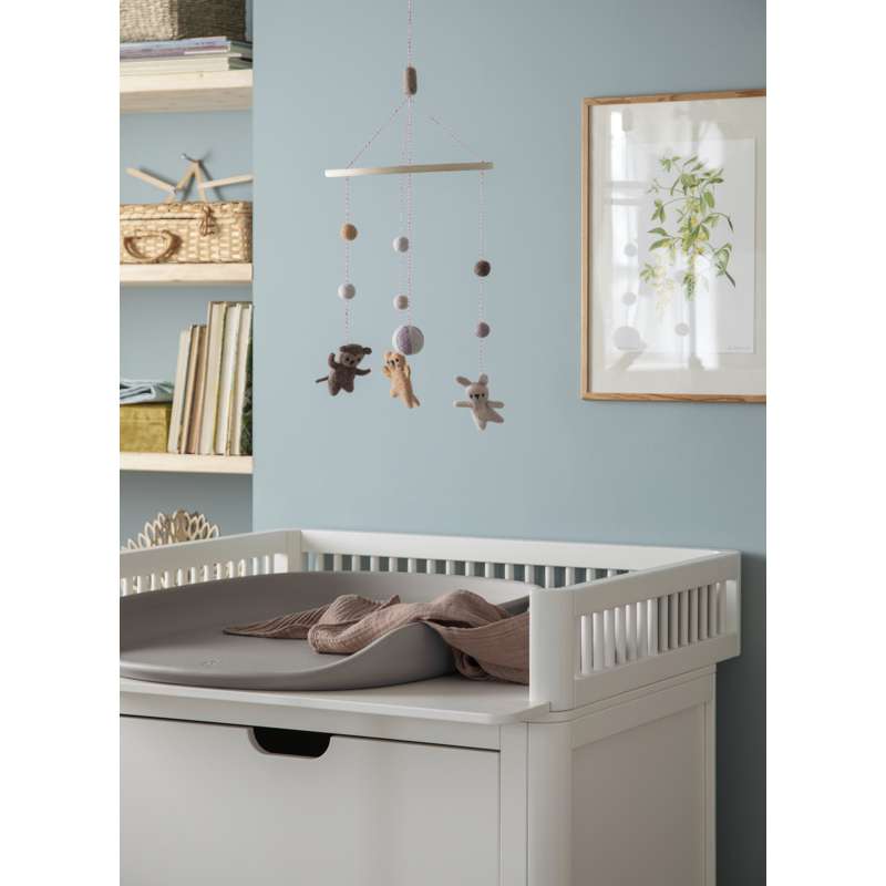 Sebra Puslebordet m. Skuffer - Classic White - Bundle 1