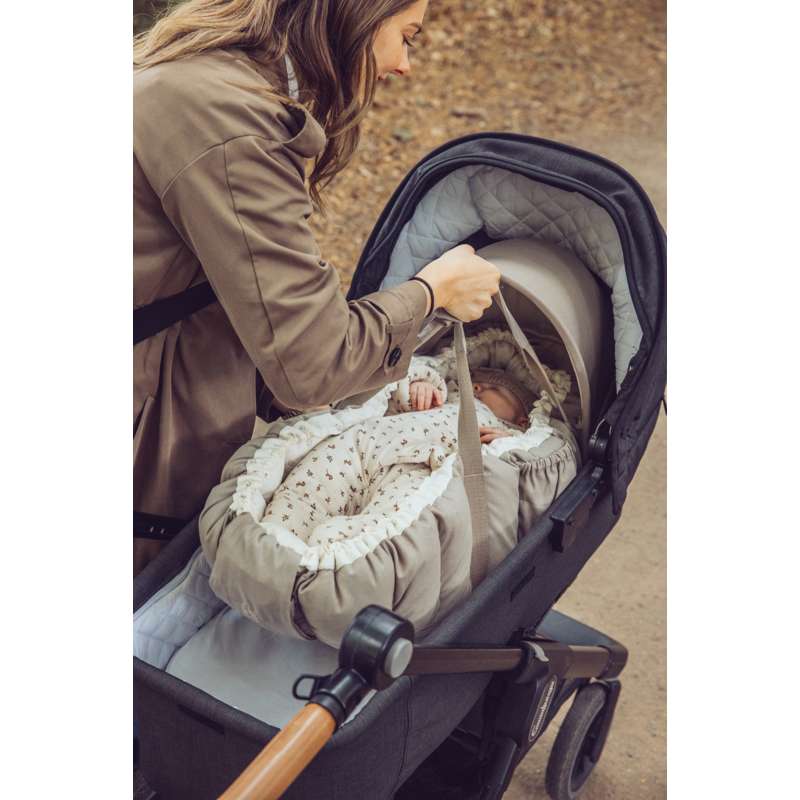 Sebra Kaleche til 3-i-1 Babynest - Jetty Beige